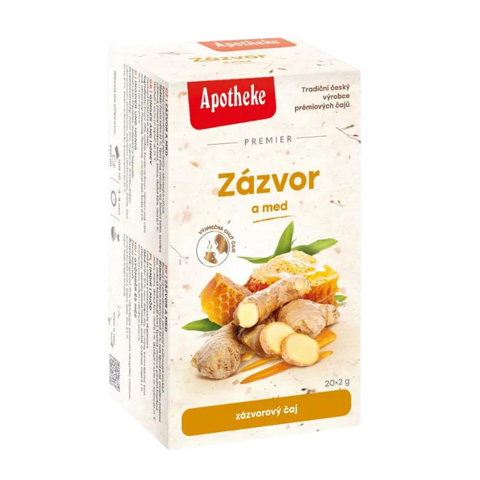 Apotheke Premier Zázvor a med 20x2 g
